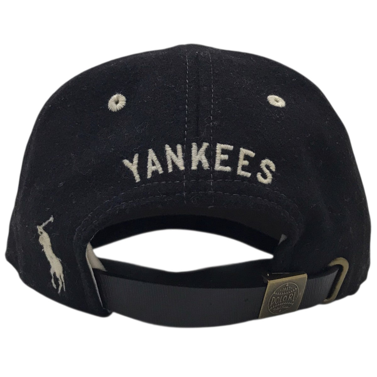 New Era×RALPH LAUREN×new york yankees ウールロゴキャップヤンキース 古着・中古-5枚目のアイテム画像