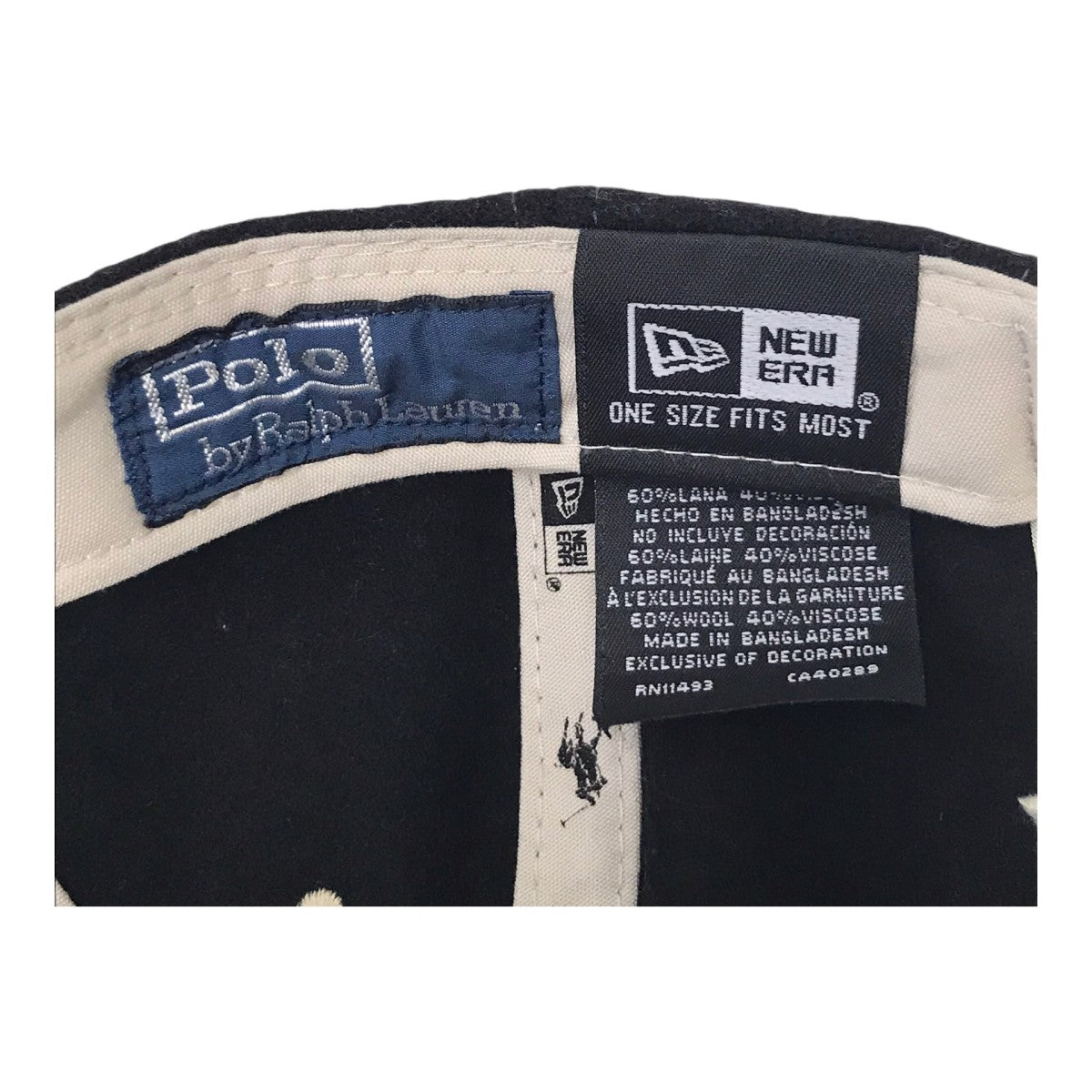 New Era×RALPH LAUREN×new york yankees ウールロゴキャップヤンキース 古着・中古-8枚目のアイテム画像