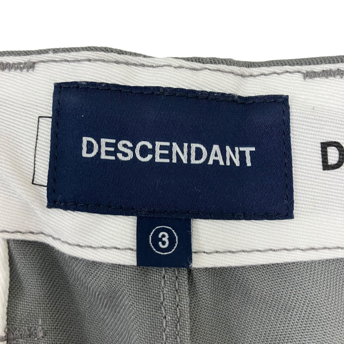 DESCENDANT DC-6 TC TWILL TROUSERS チノパンツ 古着・中古-8枚目のアイテム画像
