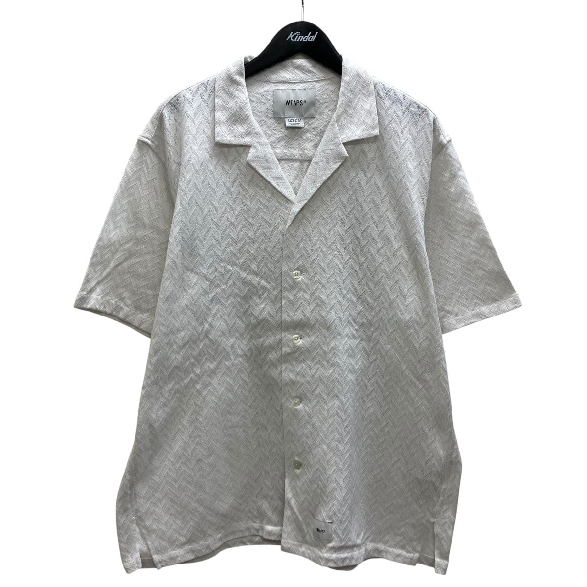 WTAPS 25SSTXT ／ SS ／ CTPL． HERRINGBONE．TEXTILE 半袖シャツ 古着・中古-1枚目のアイテム画像