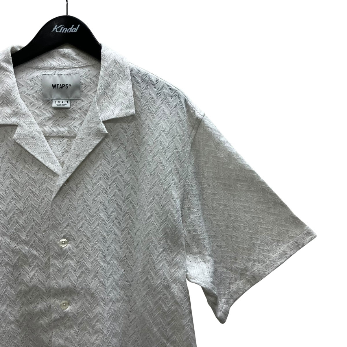 WTAPS 25SSTXT ／ SS ／ CTPL． HERRINGBONE．TEXTILE 半袖シャツ 古着・中古-5枚目のアイテム画像