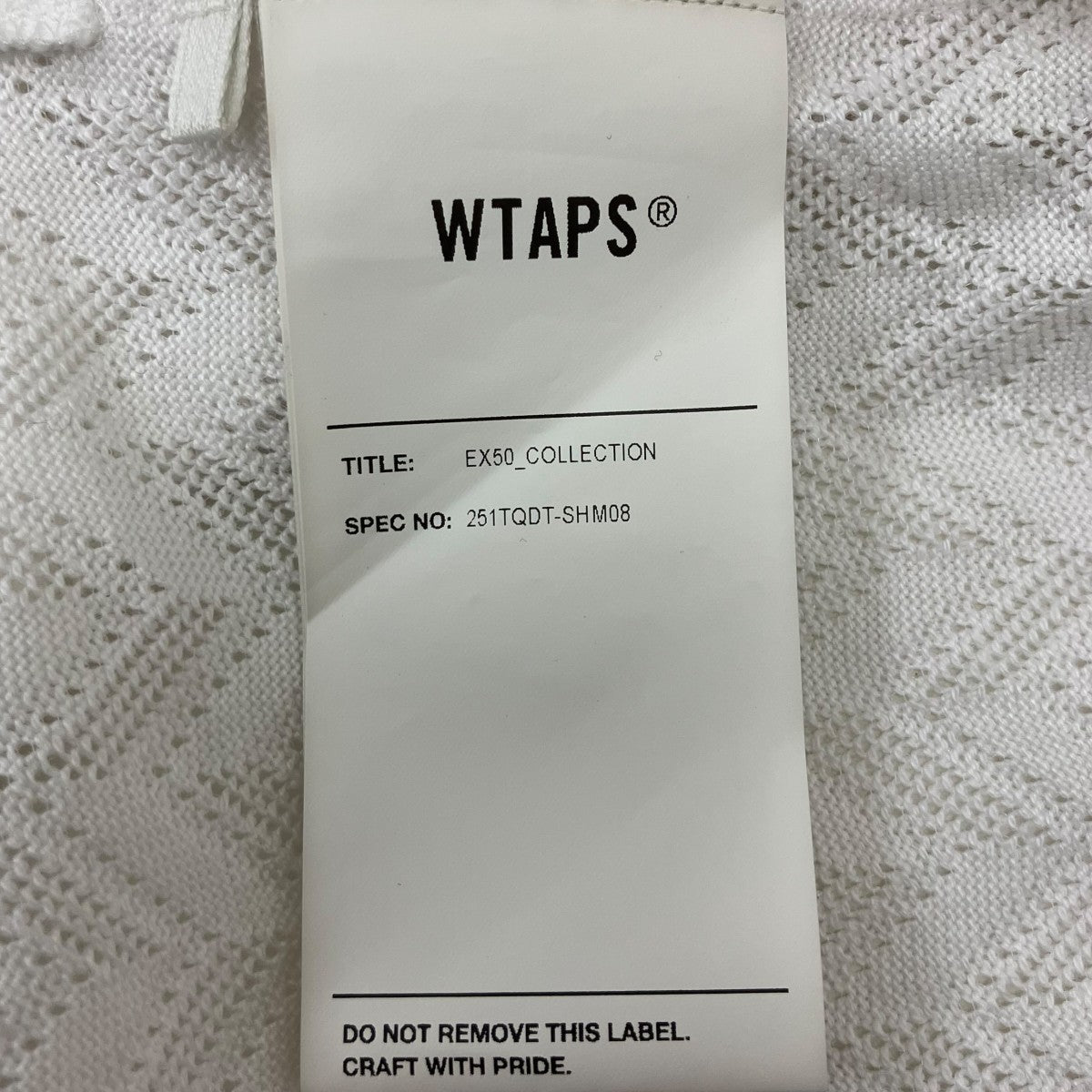 WTAPS 25SSTXT ／ SS ／ CTPL． HERRINGBONE．TEXTILE 半袖シャツ 古着・中古-7枚目のアイテム画像