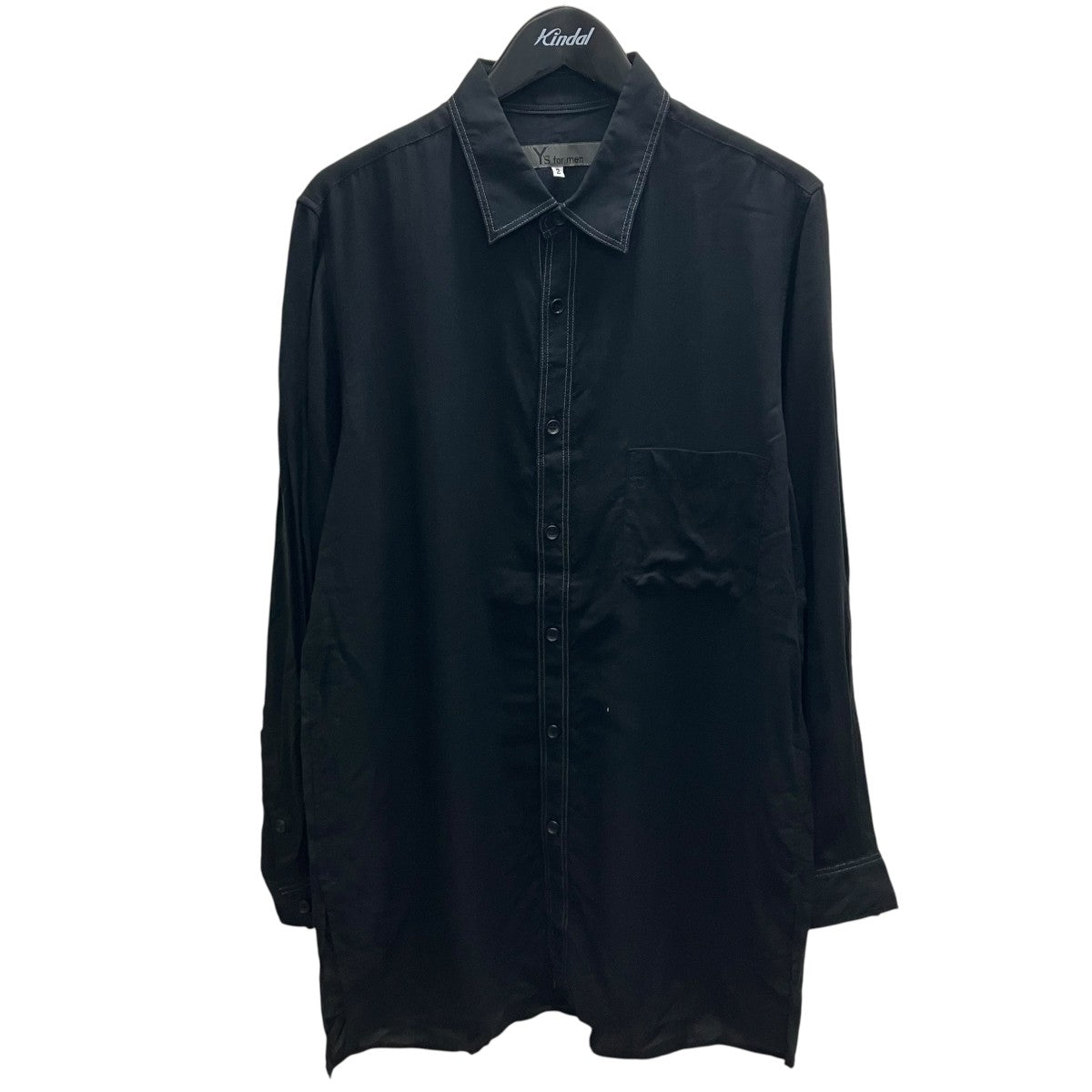 Y’S for men 24SS DOUBLE STITCH SHIRT ステッチシャツ 古着・中古-1枚目のアイテム画像
