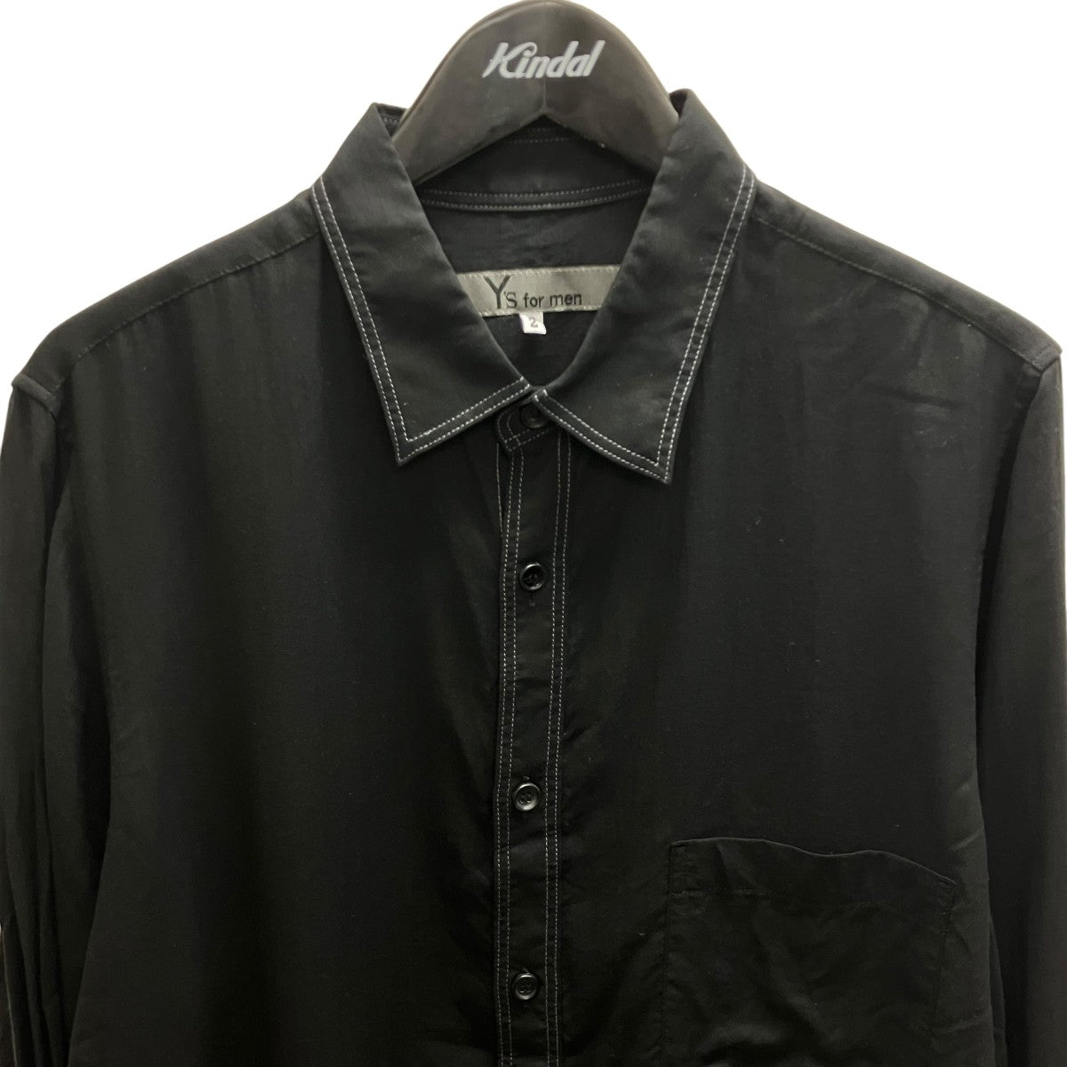 Y’S for men 24SS DOUBLE STITCH SHIRT ステッチシャツ 古着・中古-2枚目のアイテム画像