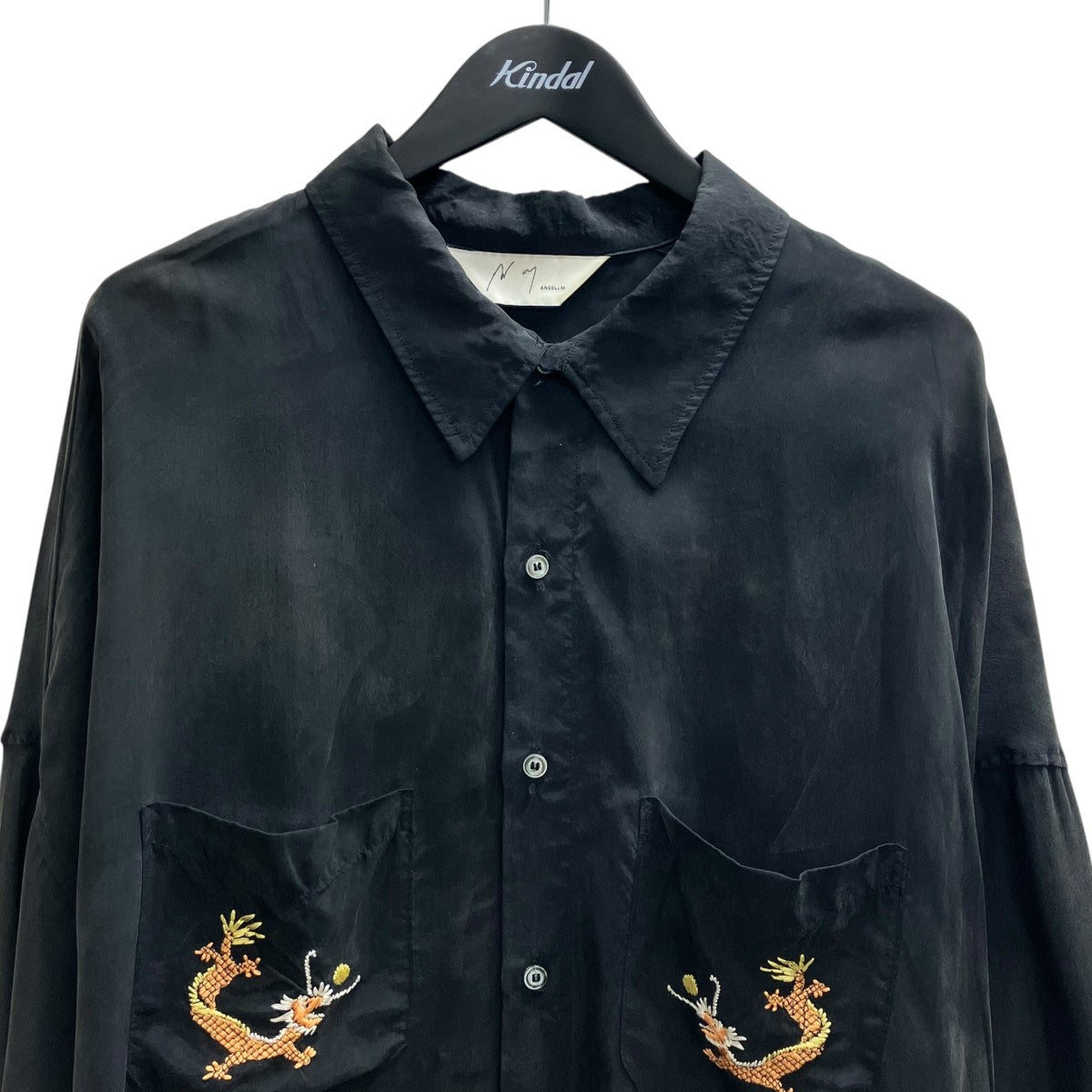 ANCELLM AGING EMBROIDERY SHIRTエンブロイダリーシャツ 古着・中古-3枚目のアイテム画像