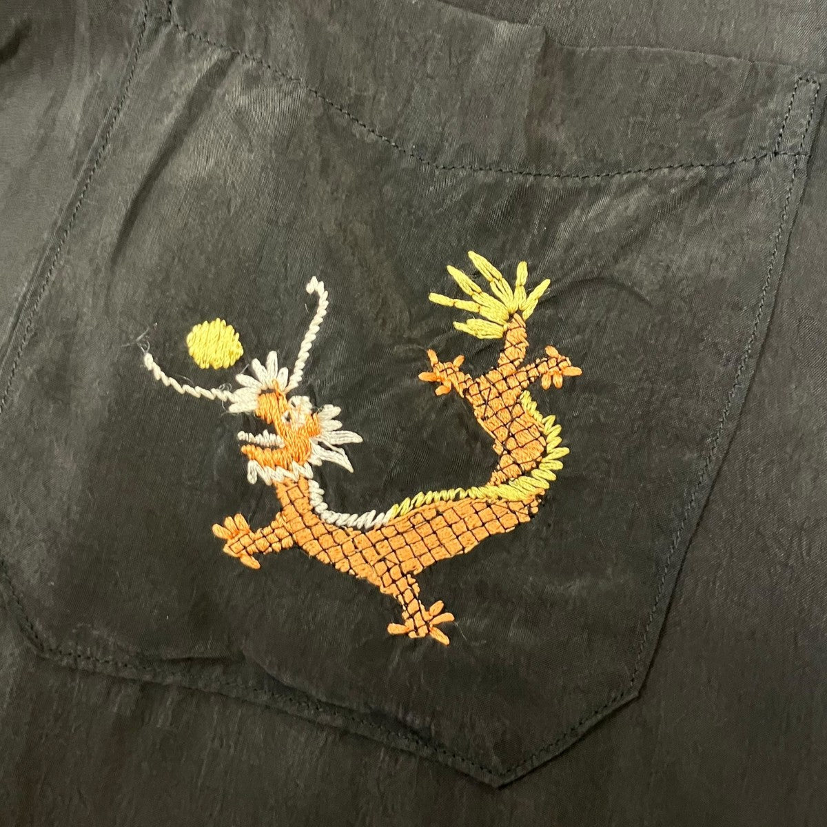 ANCELLM AGING EMBROIDERY SHIRTエンブロイダリーシャツ 古着・中古-5枚目のアイテム画像