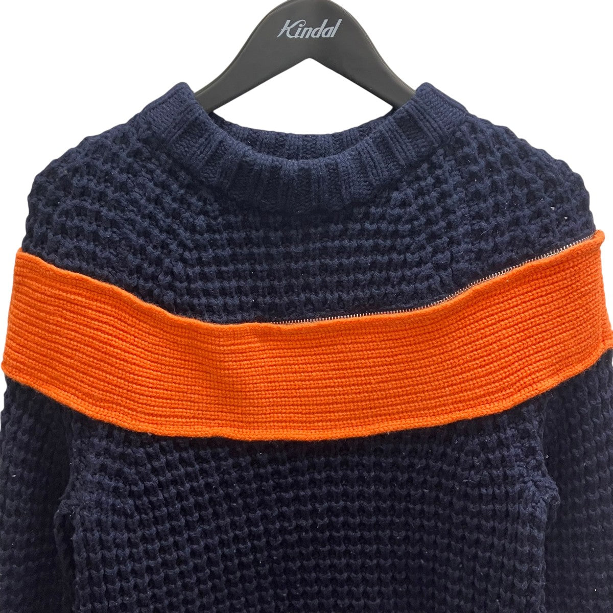 sacai ジップアタッチメントニット 古着・中古-2枚目のアイテム画像