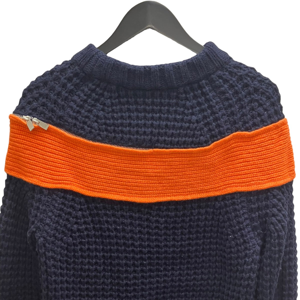 sacai ジップアタッチメントニット 古着・中古-4枚目のアイテム画像