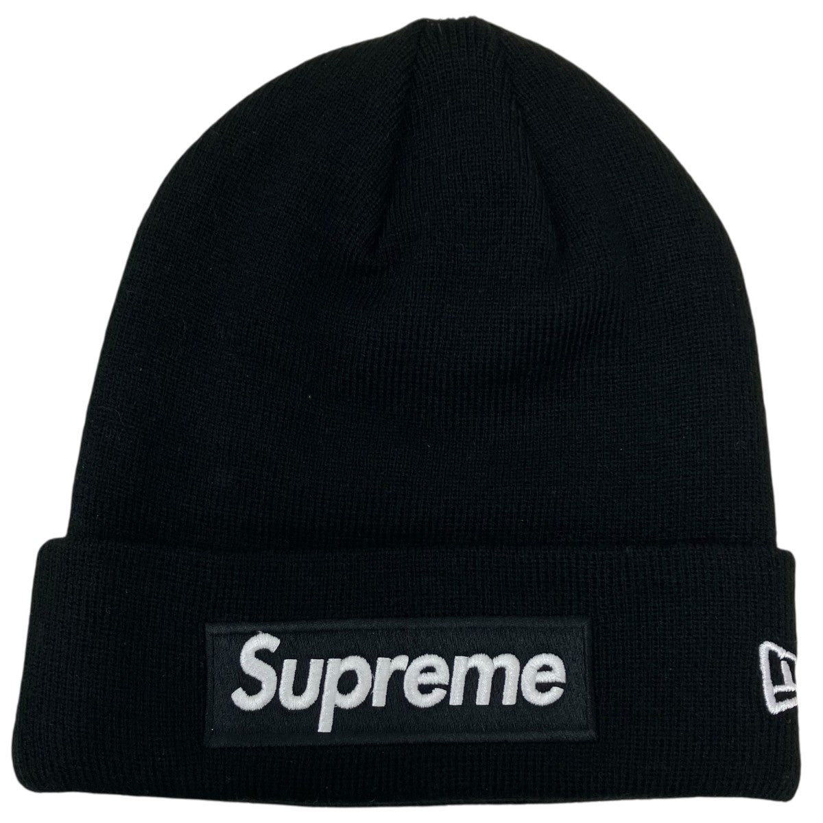 Supreme New Era Box Logo Beanieニットキャップ 古着・中古-1枚目のアイテム画像