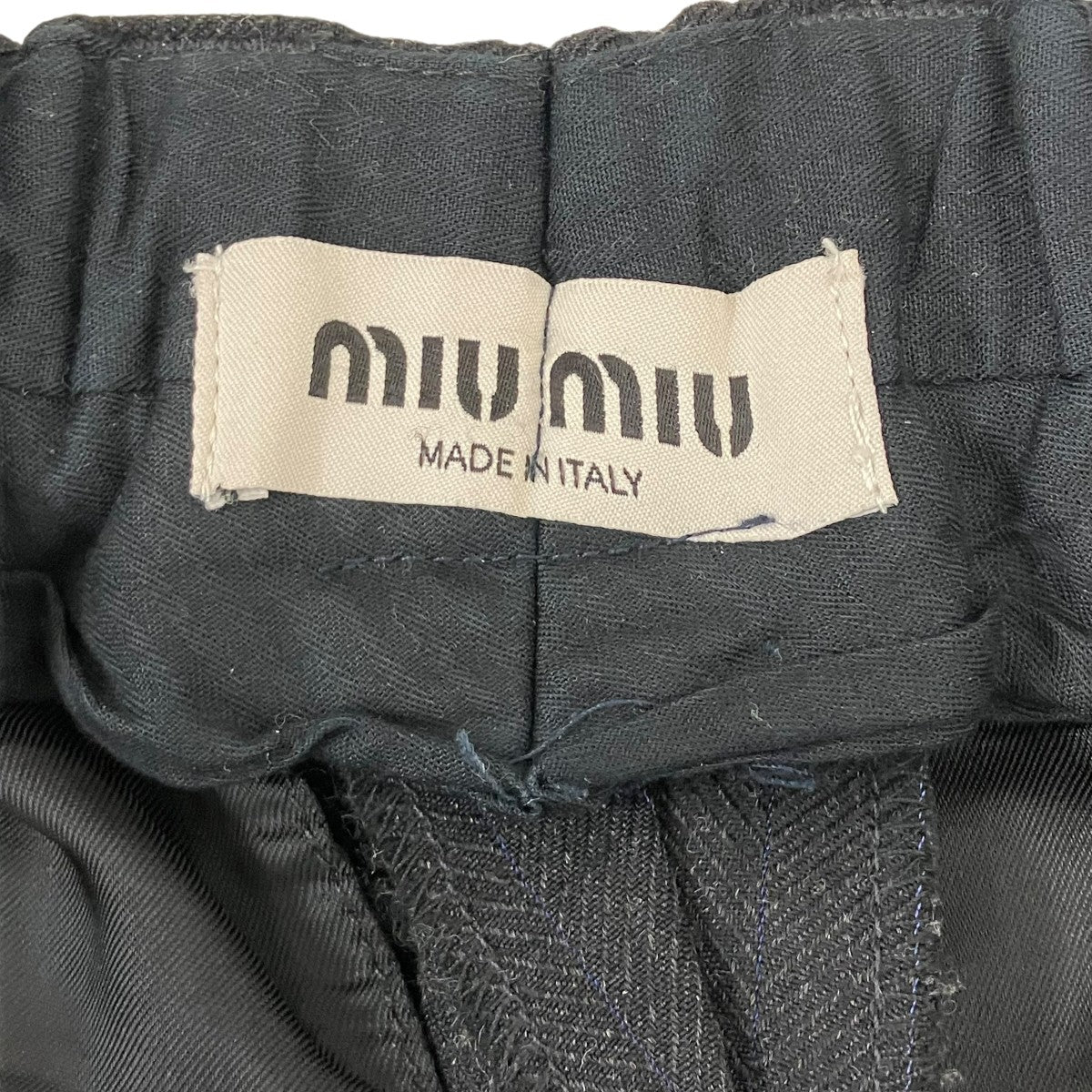 MIU MIU ピンストライプパンツ 古着・中古-7枚目のアイテム画像