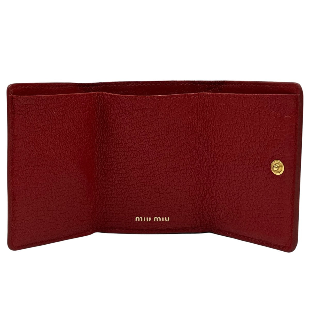MIU MIU MADRAS LOVE 3つ折り財布 古着・中古-7枚目のアイテム画像