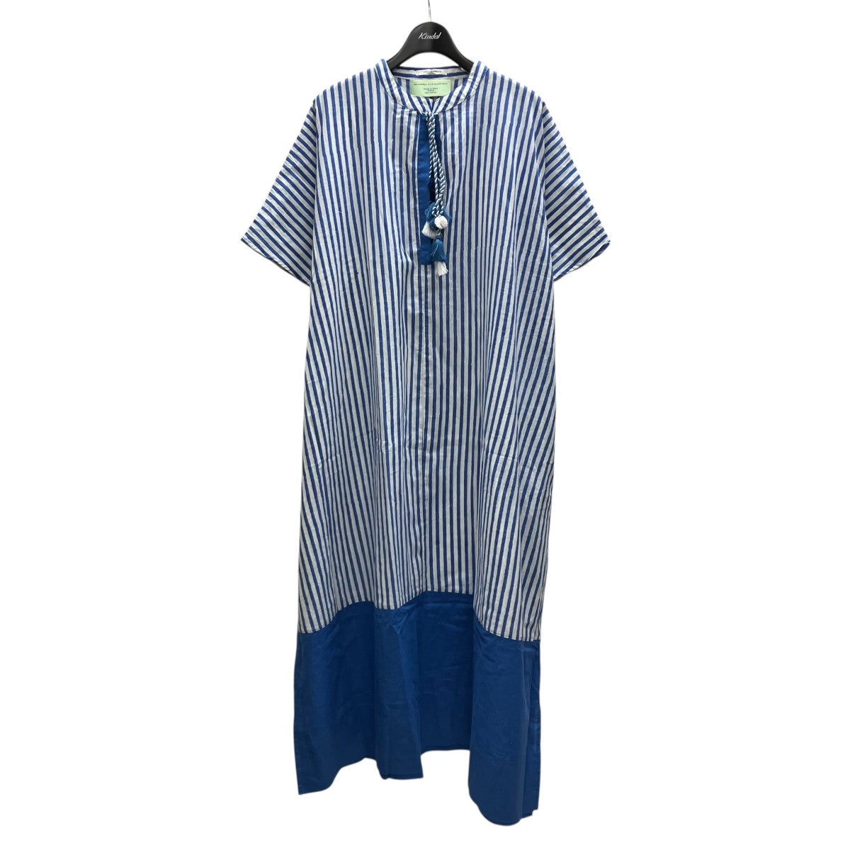 Block print Kaftan Dress 半袖ワンピース