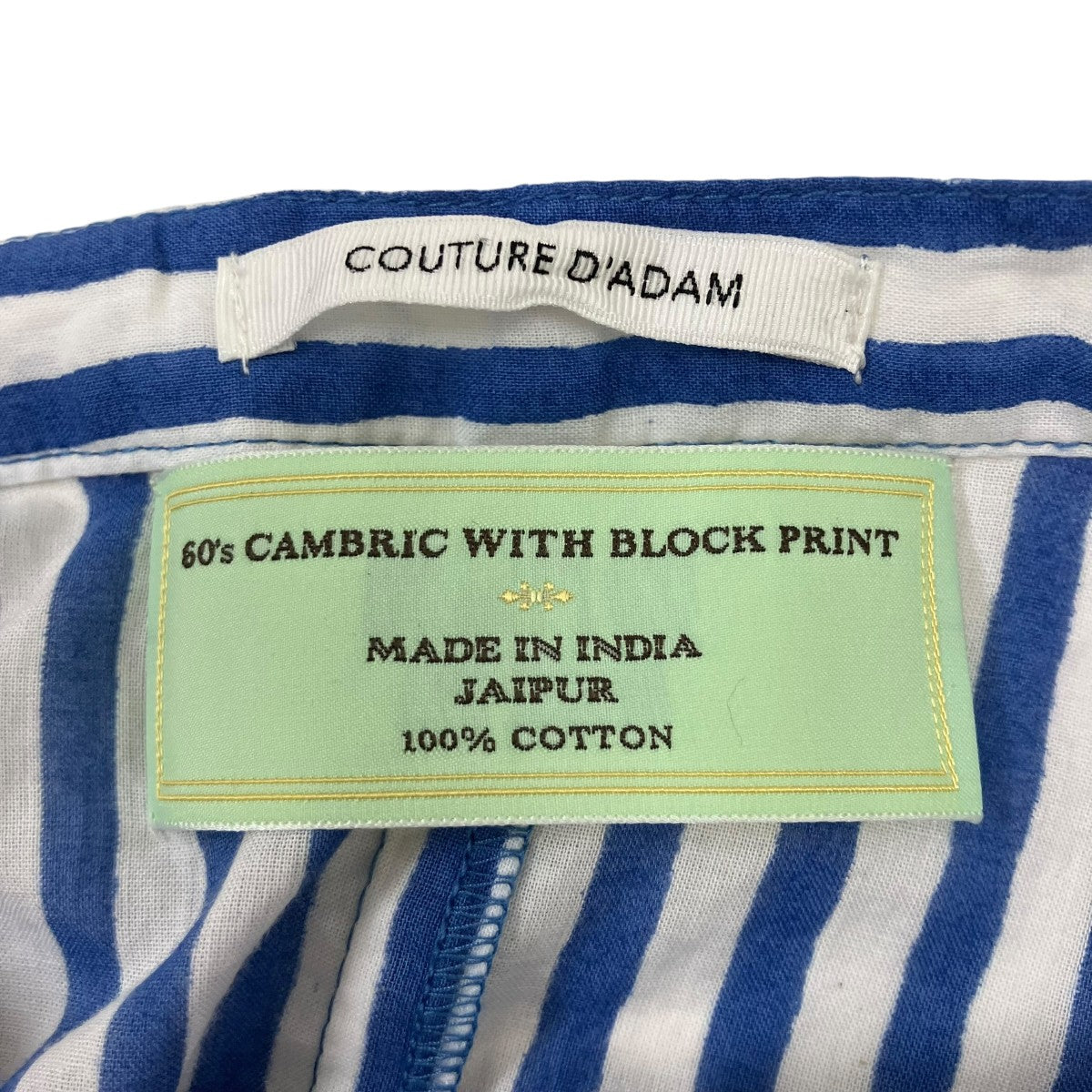Block print Kaftan Dress 半袖ワンピース