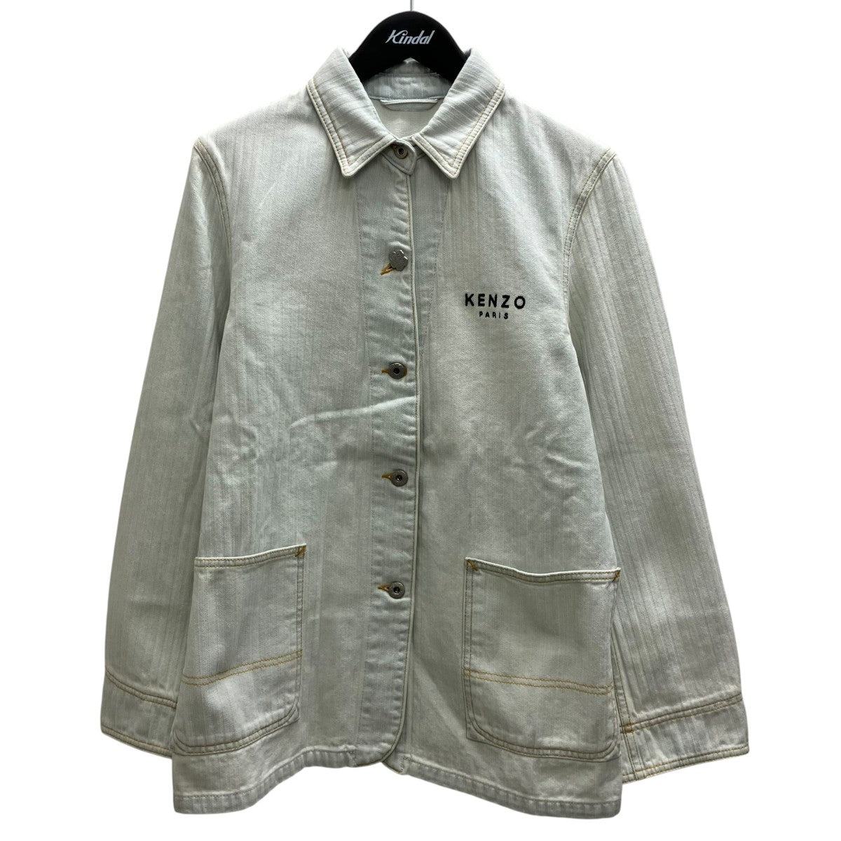 KENZO エンブロイダリー ワークウエア ジャケット 古着・中古-1枚目のアイテム画像