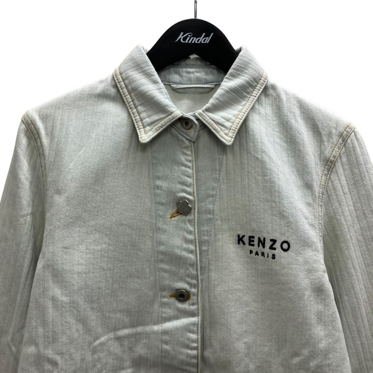 KENZO エンブロイダリー ワークウエア ジャケット 古着・中古-3枚目のアイテム画像