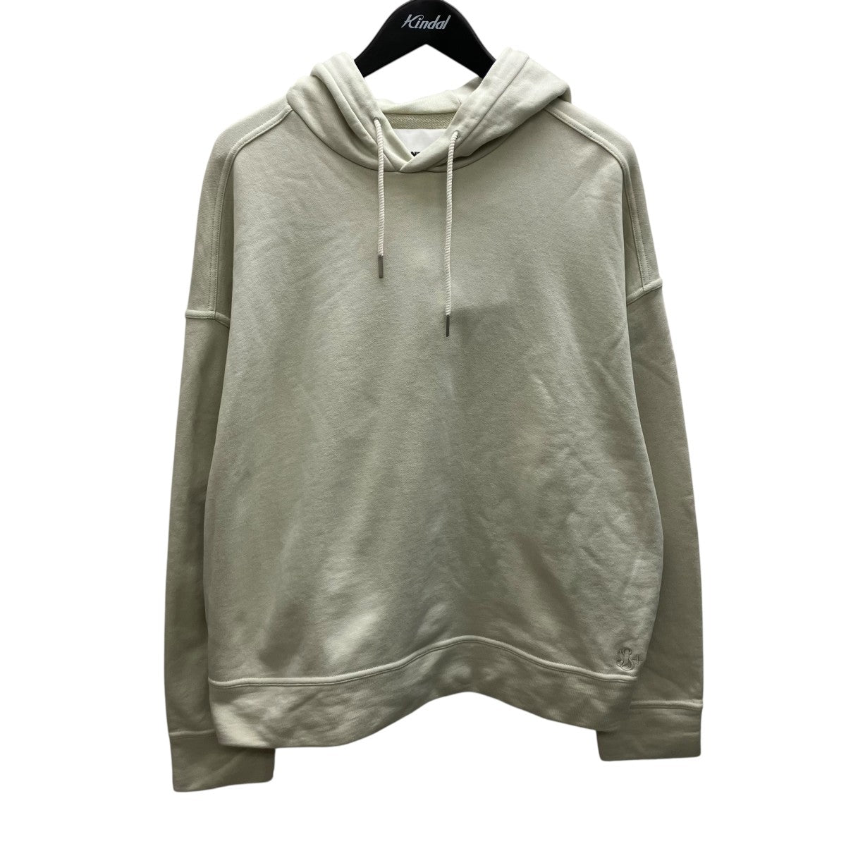 JIL SANDER NAVY ロゴ刺繍フーデイ 古着・中古-1枚目のアイテム画像