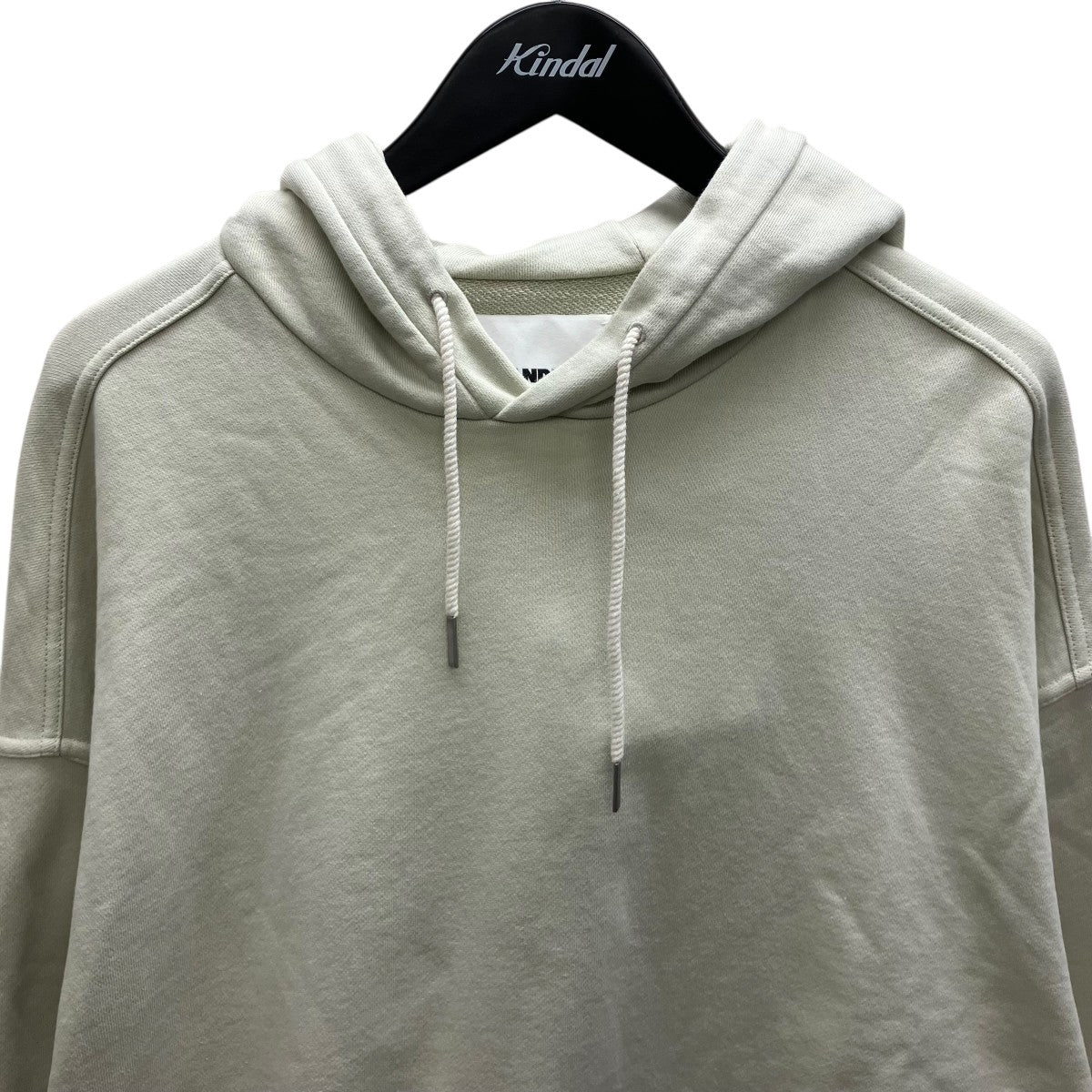 JIL SANDER NAVY ロゴ刺繍フーデイ 古着・中古-2枚目のアイテム画像