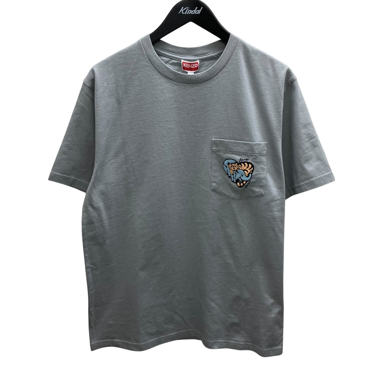 KENZO CLASSIC POCKET T-SHIRT 胸ロゴ刺繍Tシャツ 古着・中古-1枚目のアイテム画像
