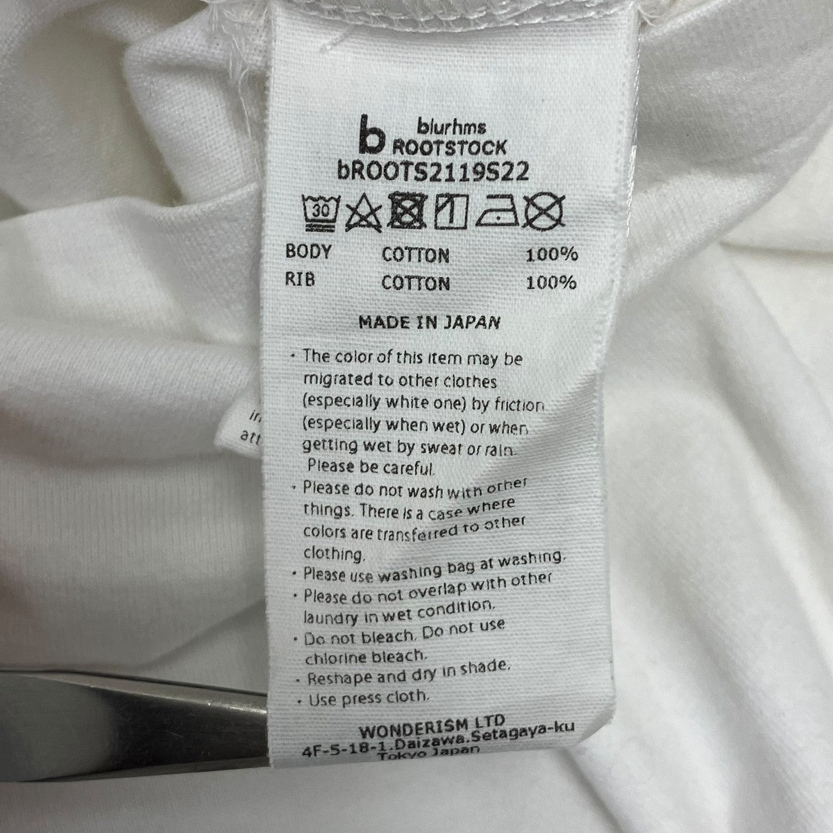 blurhms ROOTSTOCK 半袖Tシャツ 古着・中古-6枚目のアイテム画像