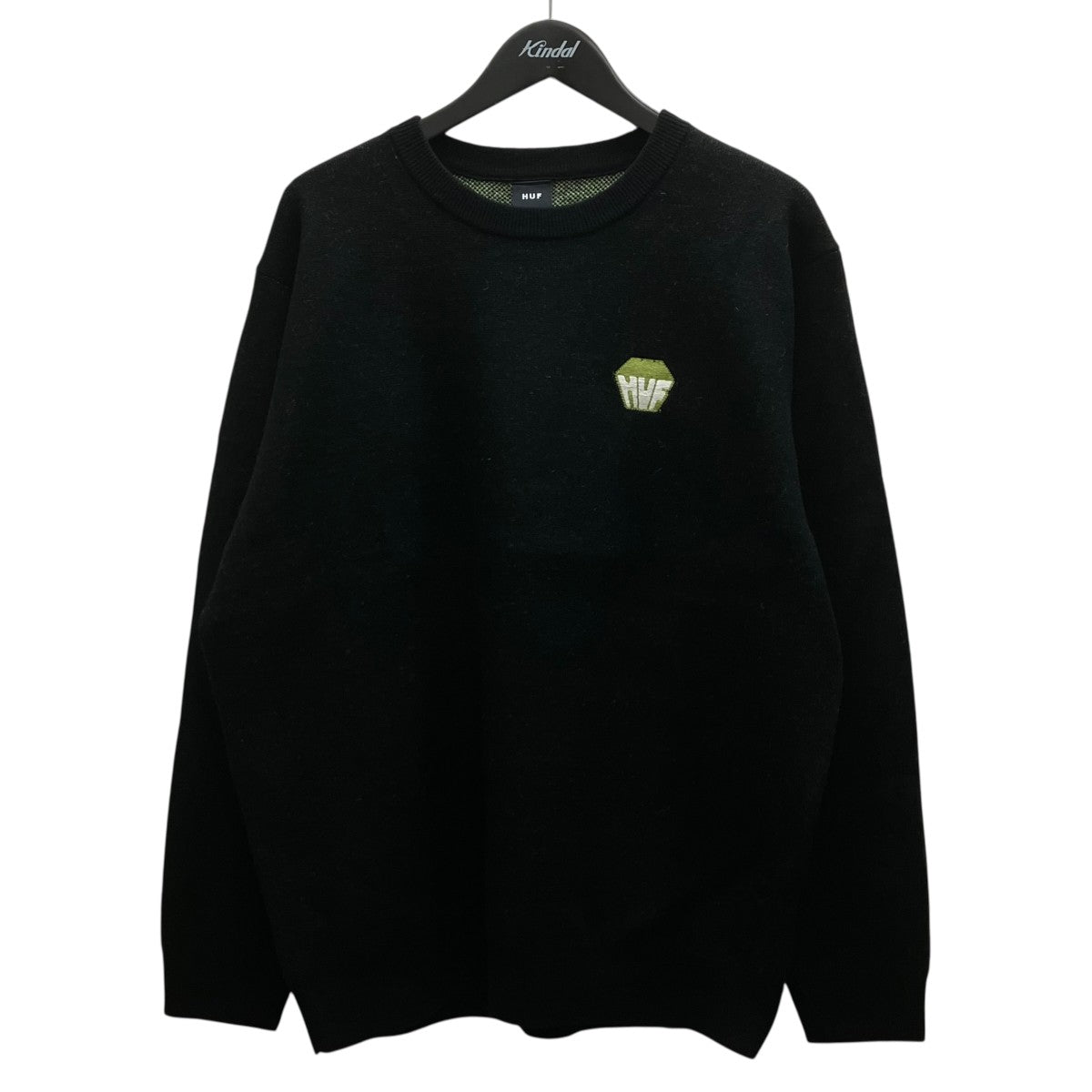 BIG BLOCK CREW SWEATERウールニット