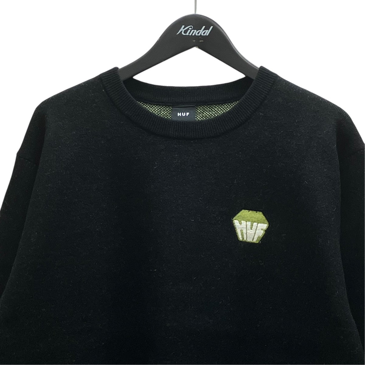 BIG BLOCK CREW SWEATERウールニット