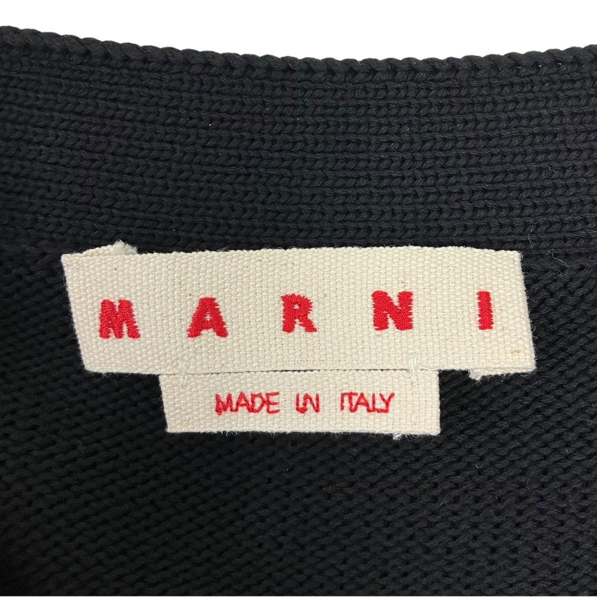 MARNI 25AW コットンニットダメージカーディガン 古着・中古-7枚目のアイテム画像