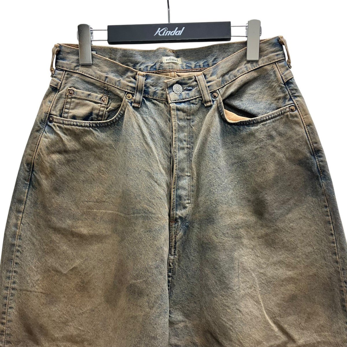 refomed×EDWIN FRESH MAN DENIM WIDE PANTS デニムパンツ 古着・中古-3枚目のアイテム画像