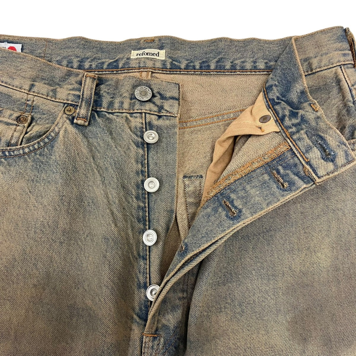 refomed×EDWIN FRESH MAN DENIM WIDE PANTS デニムパンツ 古着・中古-5枚目のアイテム画像