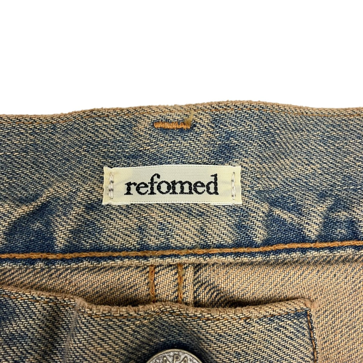refomed×EDWIN FRESH MAN DENIM WIDE PANTS デニムパンツ 古着・中古-6枚目のアイテム画像
