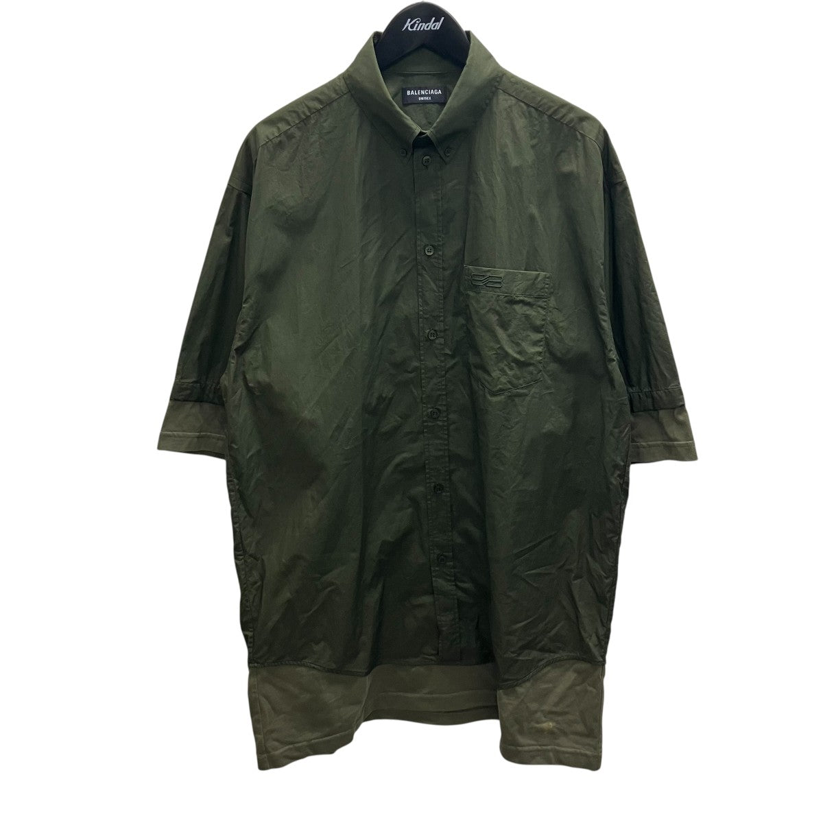 BALENCIAGA 22AW半袖レイヤードシャツ 古着・中古-1枚目のアイテム画像