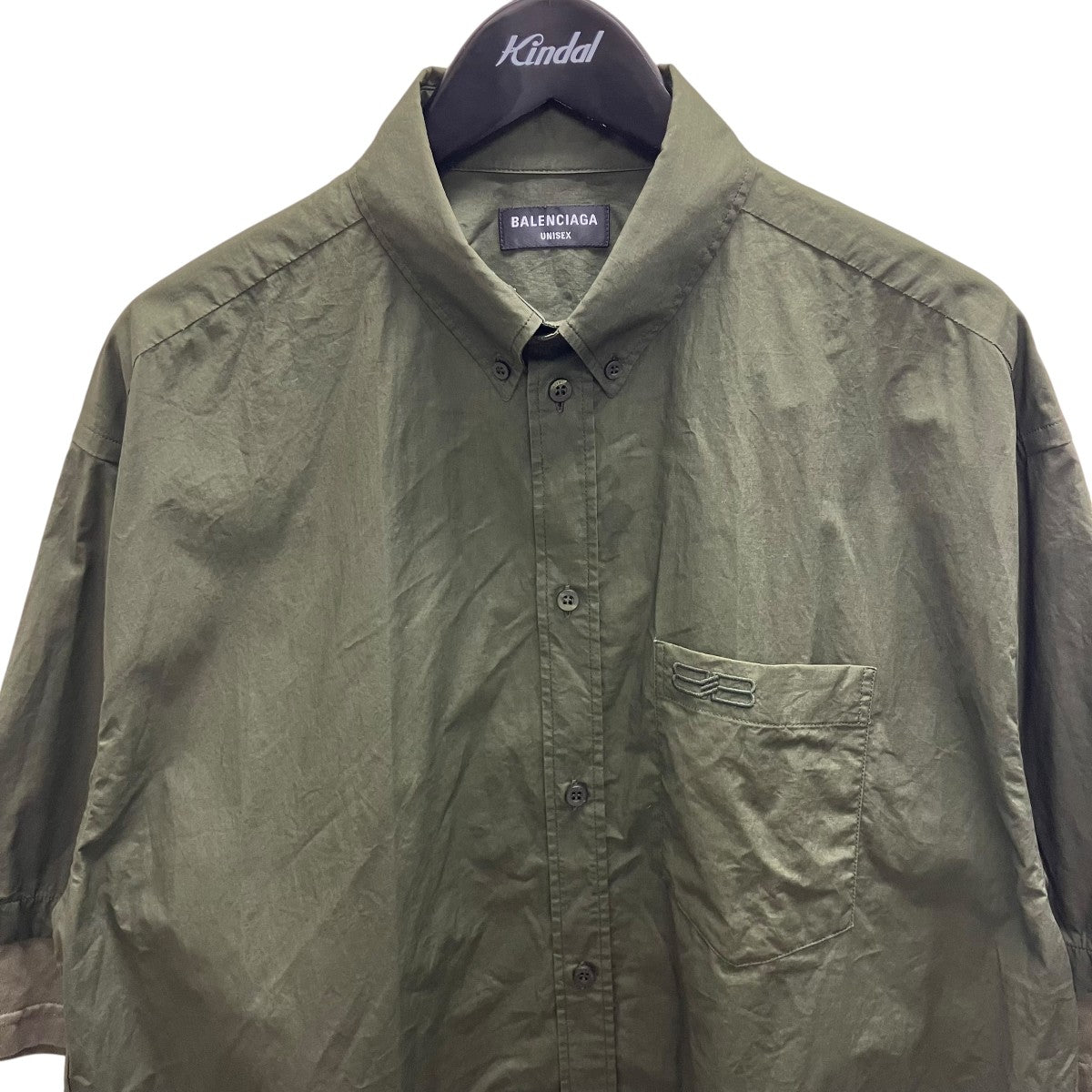 BALENCIAGA 22AW半袖レイヤードシャツ 古着・中古-2枚目のアイテム画像