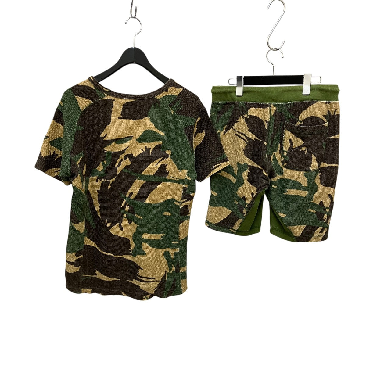 Tシャツ＆ショートパンツカモフラージュ柄セットアップCTN192