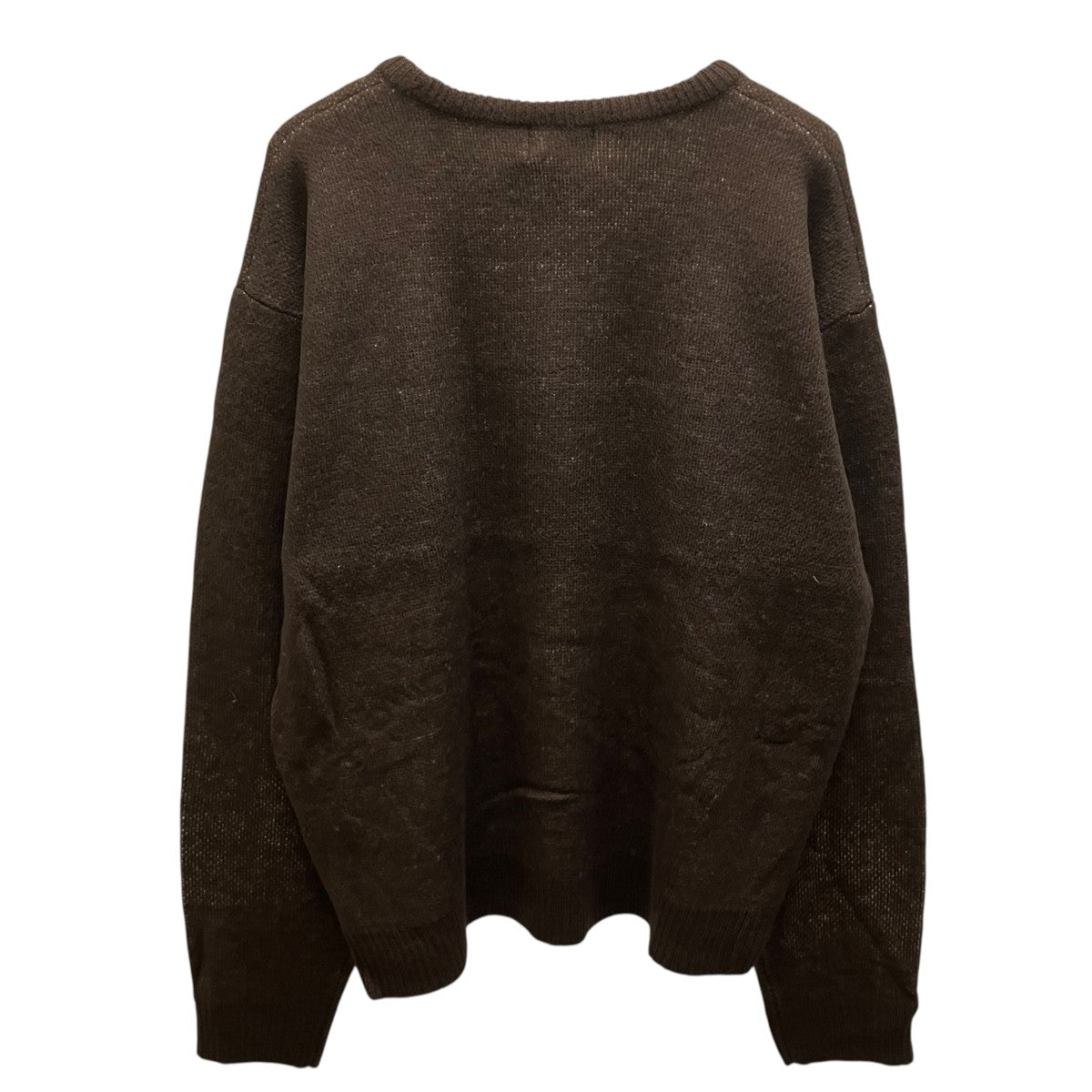 BREATH ANGEL SCRIPT LOGO MOHAIR KNIT BRW クルーネックニット 古着・中古-3枚目のアイテム画像