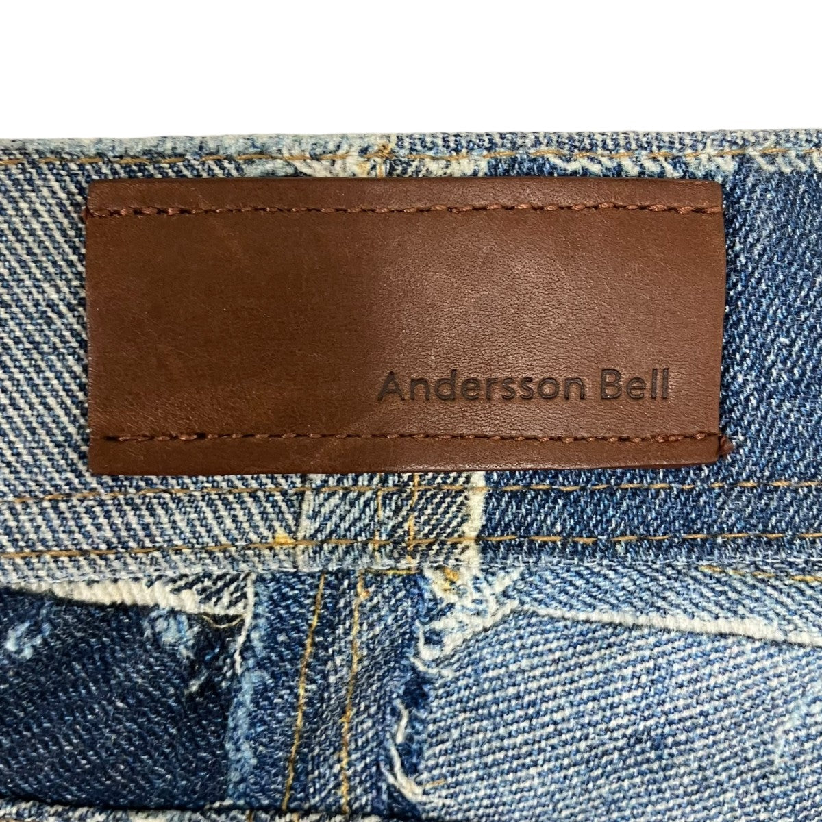 ANDERSSON BELL RODE PATCHWORK PRINT DENIM PANTSデニムパンツ 古着・中古-6枚目のアイテム画像