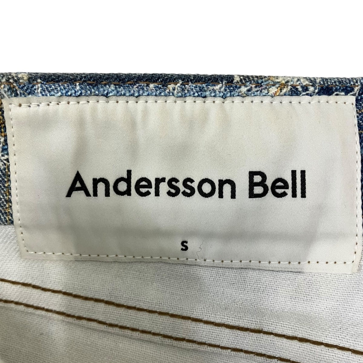 ANDERSSON BELL RODE PATCHWORK PRINT DENIM PANTSデニムパンツ 古着・中古-8枚目のアイテム画像