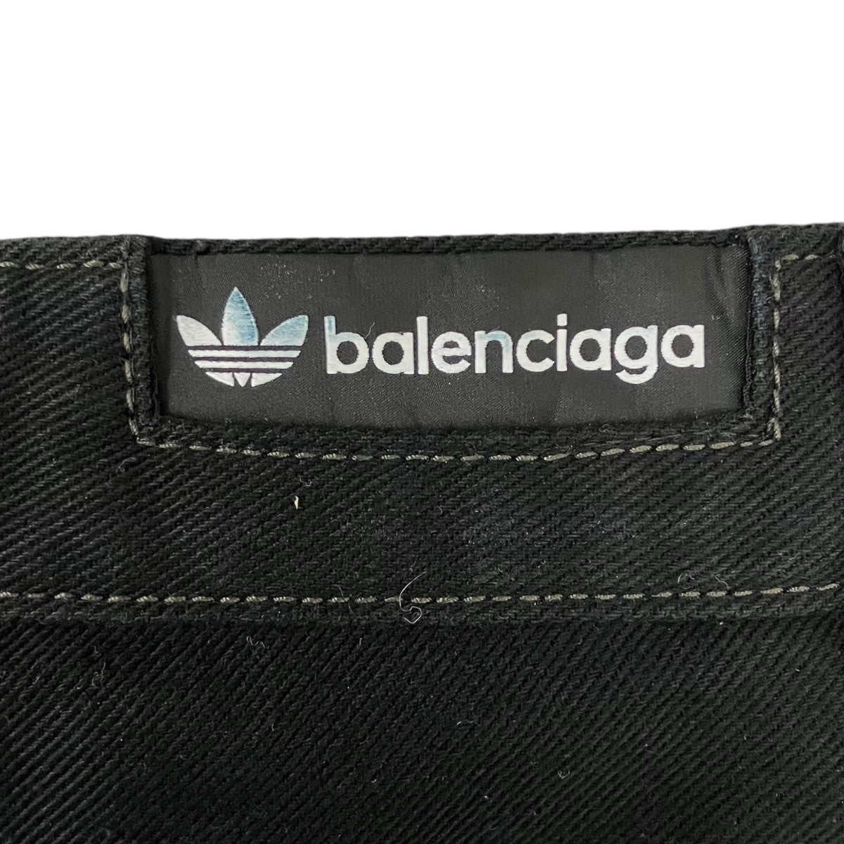 BALENCIAGA×adidas 23SS adidas Destroyed Baggy Denim Shorts デニムショートパンツ 古着・中古-5枚目のアイテム画像