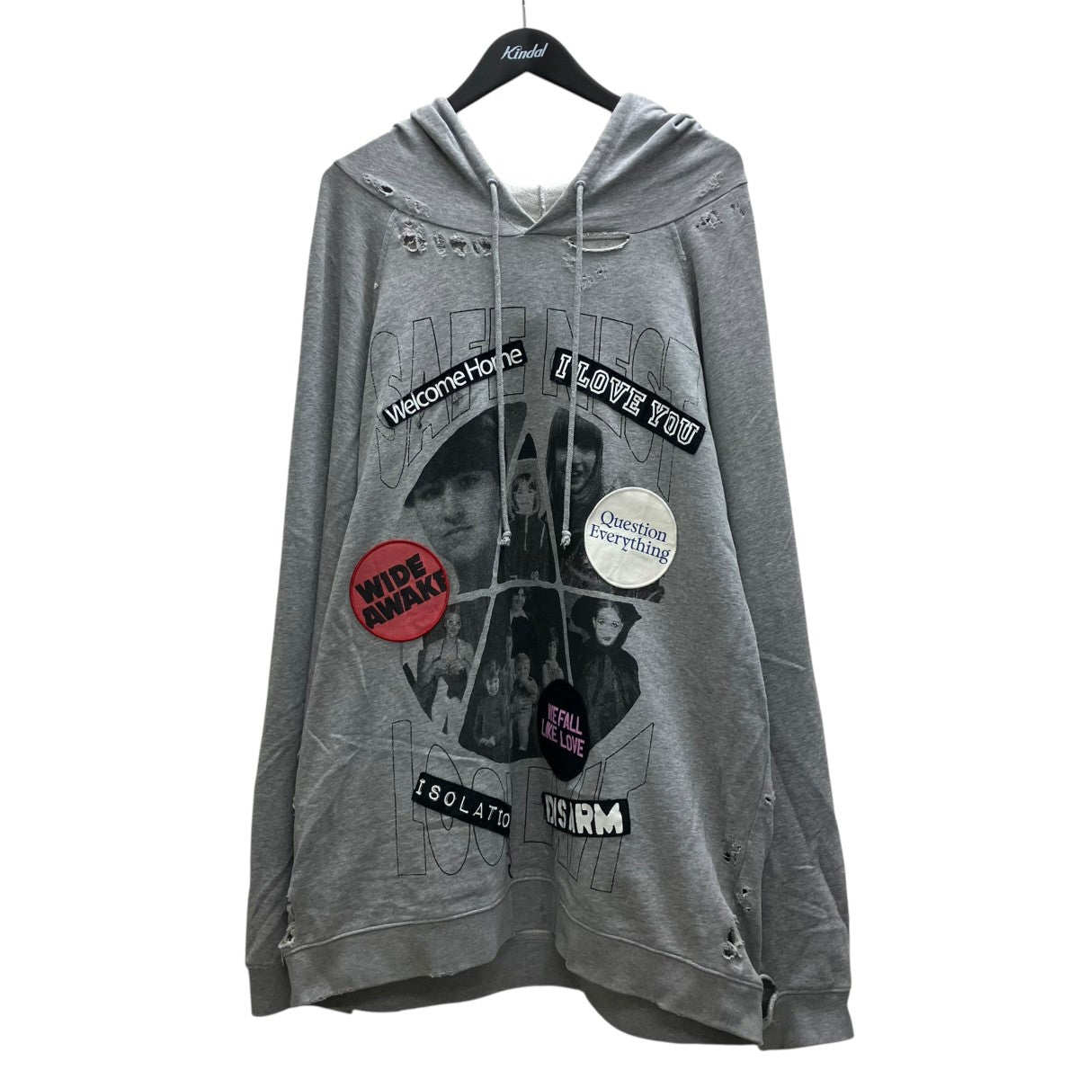 RAF SIMONS フロントワッペンフーディ 古着・中古-1枚目のアイテム画像