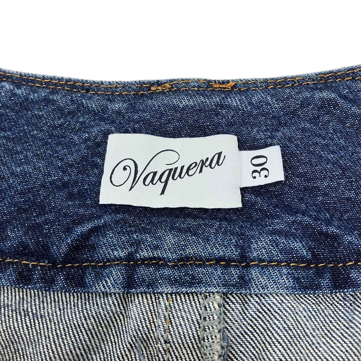 VAQUERA 総柄ワイドデニムパンツ 古着・中古-6枚目のアイテム画像