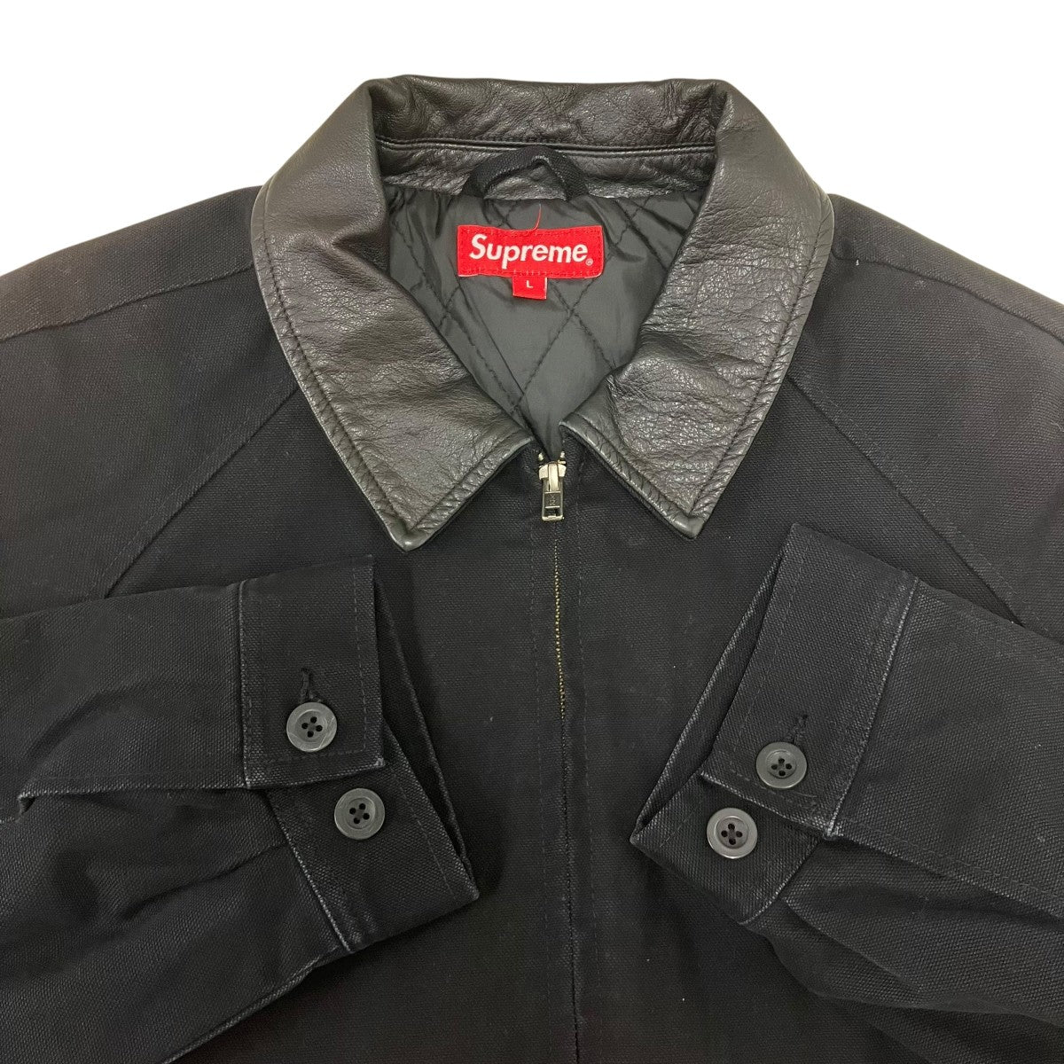 20AWLeather Collar Work Jacketワークジャケット