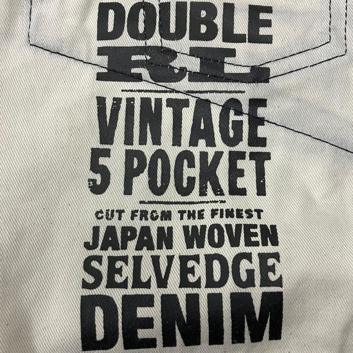 RRL Vintage 5Pocket Black On Black Jean ヴィンテージ 5ポケット ブラックオンブラック ジーンズ 古着・中古-7枚目のアイテム画像