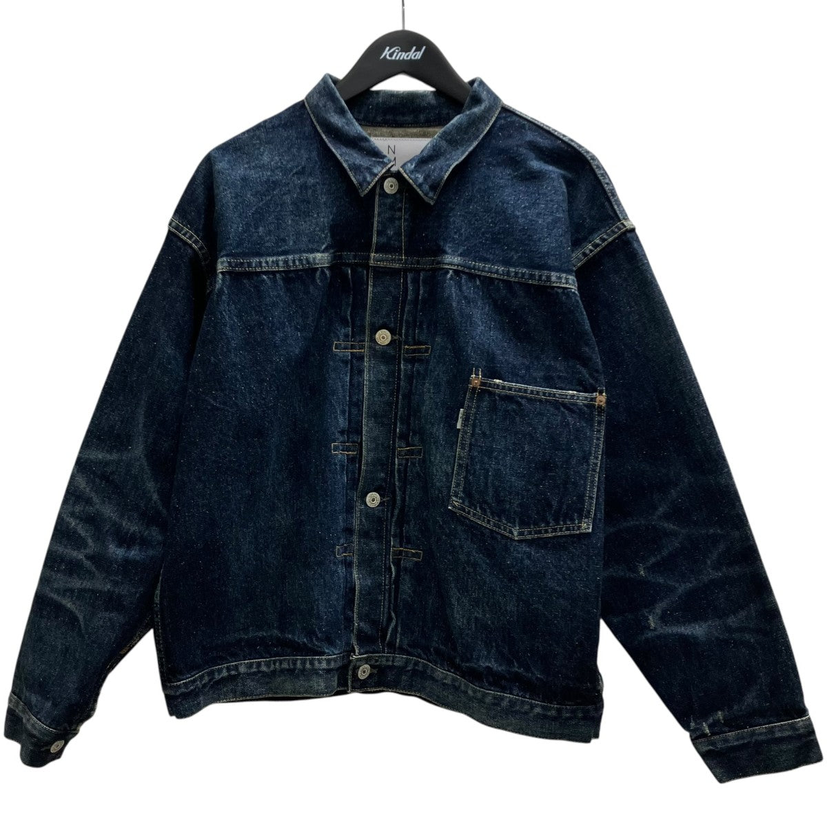 New Manual #029 WW ll LV T-BACK JACKET ONE-WASHEDデニムジャケット 古着・中古-1枚目のアイテム画像