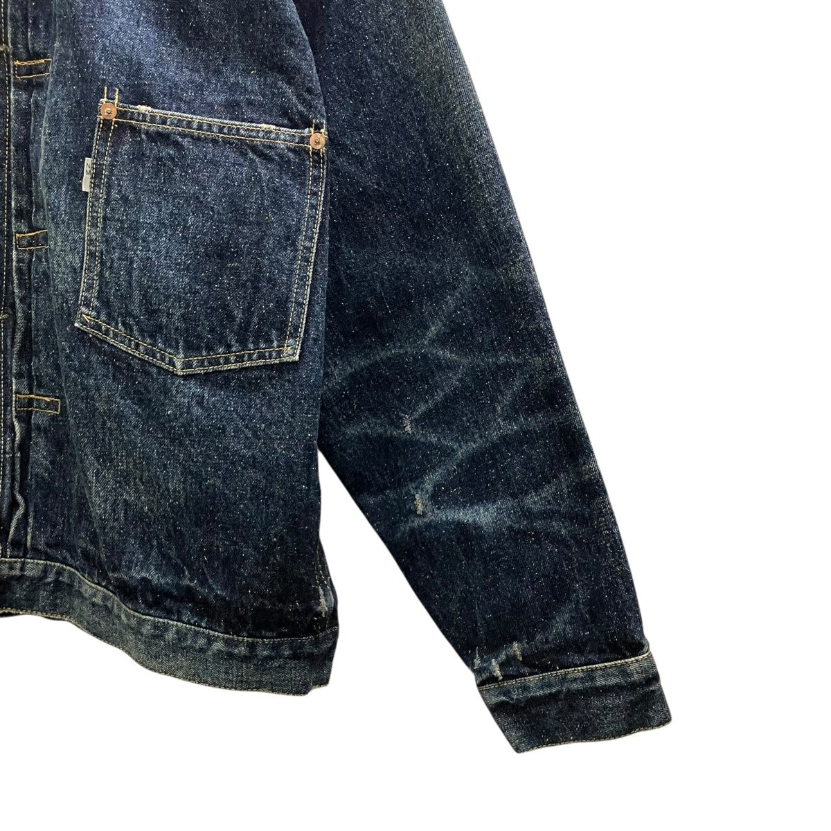 New Manual #029 WW ll LV T-BACK JACKET ONE-WASHEDデニムジャケット 古着・中古-6枚目のアイテム画像