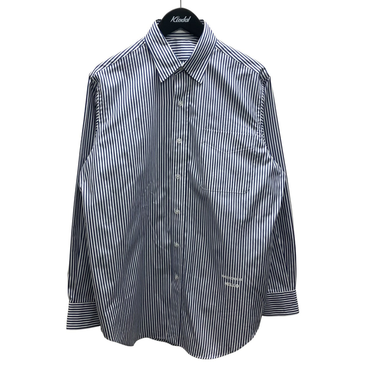 MADISON BLUE TRANE L S SHIRT STRIPE ストライプシャツ 古着・中古-1枚目のアイテム画像
