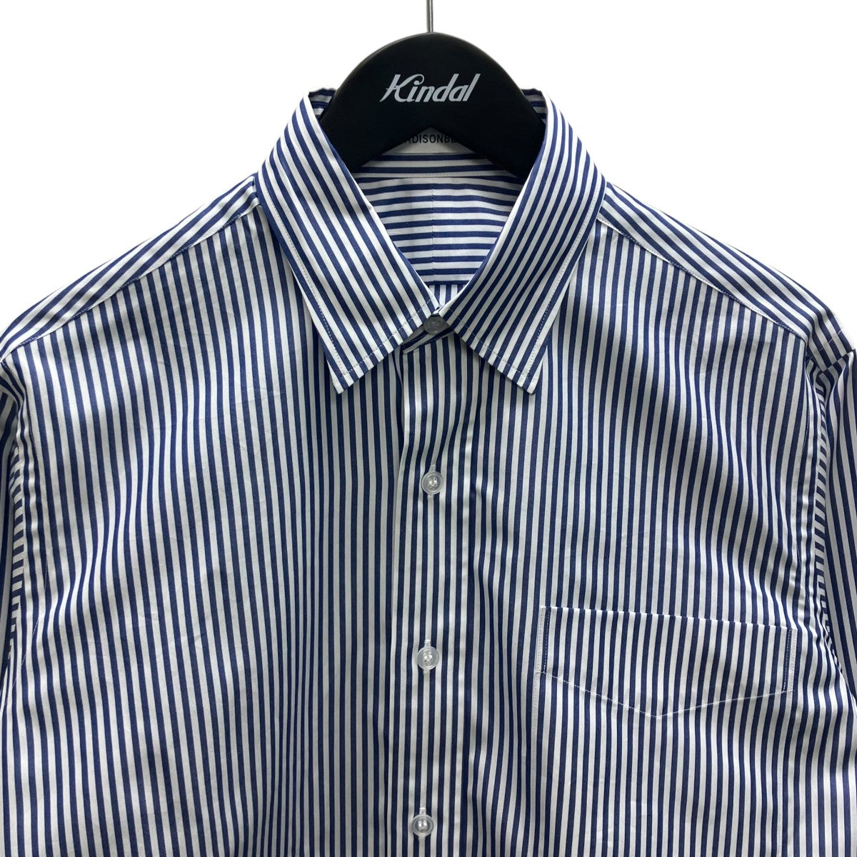MADISON BLUE TRANE L S SHIRT STRIPE ストライプシャツ 古着・中古-2枚目のアイテム画像