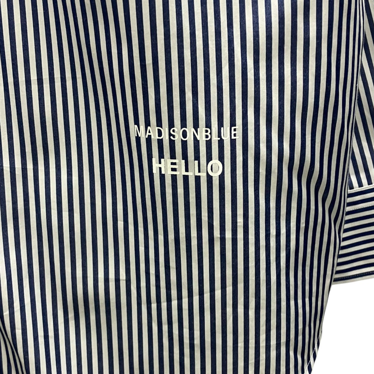 MADISON BLUE TRANE L S SHIRT STRIPE ストライプシャツ 古着・中古-5枚目のアイテム画像