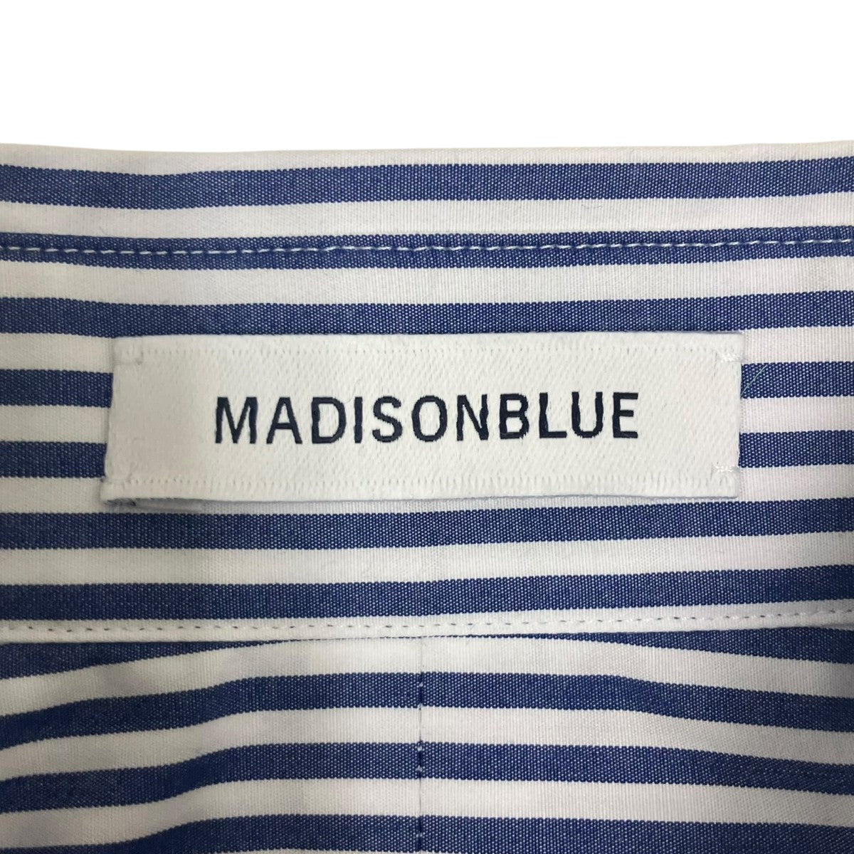MADISON BLUE TRANE L S SHIRT STRIPE ストライプシャツ 古着・中古-6枚目のアイテム画像