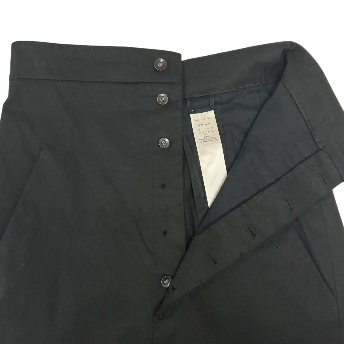 RICK OWENS ハイウエストパンツ 古着・中古-5枚目のアイテム画像