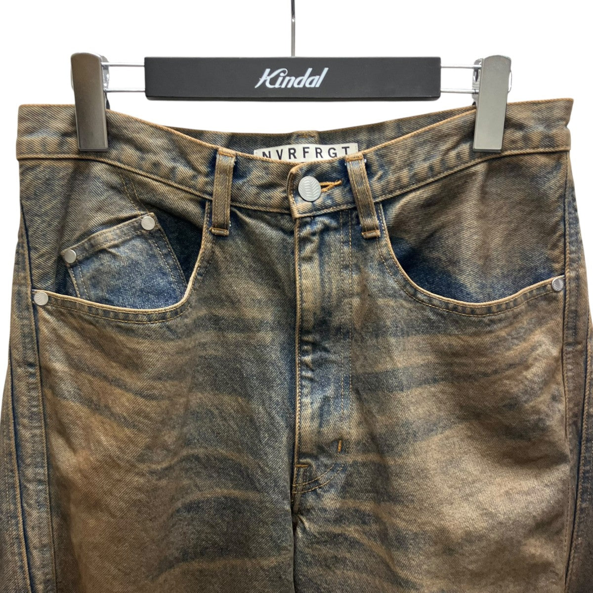 NVRFRGT 25AW 3D TWISTED WIDE LEG JEANS MUD FADED INDIGO 3D ツイステッド ワイド レッグ ジーンズデニムパンツ 古着・中古-2枚目のアイテム画像