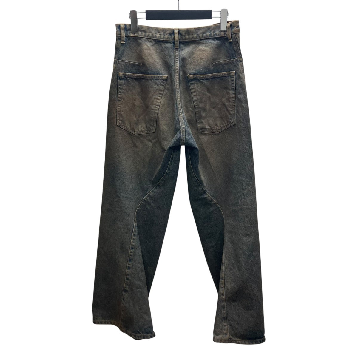NVRFRGT 25AW 3D TWISTED WIDE LEG JEANS MUD FADED INDIGO 3D ツイステッド ワイド レッグ ジーンズデニムパンツ 古着・中古-3枚目のアイテム画像