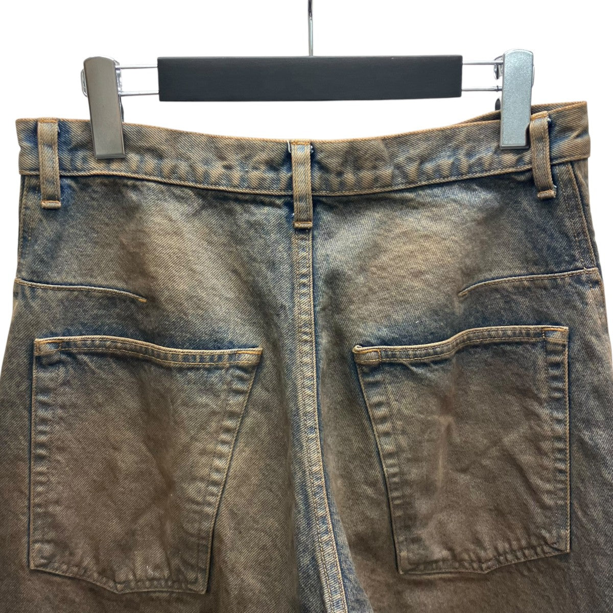 NVRFRGT 25AW 3D TWISTED WIDE LEG JEANS MUD FADED INDIGO 3D ツイステッド ワイド レッグ ジーンズデニムパンツ 古着・中古-4枚目のアイテム画像